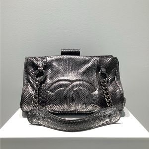 ❤️SOLD❤️ CHANEL Metallic Python Perfect Day Bag